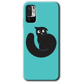Xiaomi Redmi Note 10 5G Cat Vector Baskılı Uyumlu Silikon Kılıf
