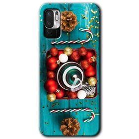 Xiaomi Redmi Note 10 5G Christmas Baskılı Uyumlu Silikon Kılıf