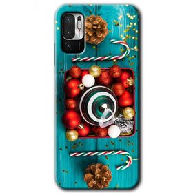 Xiaomi Redmi Note 10 5G Christmas Baskılı Uyumlu Silikon Kılıf