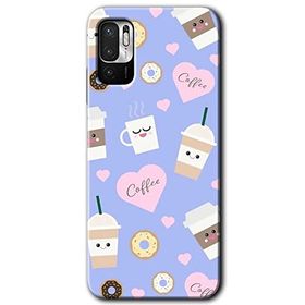 Xiaomi Redmi Note 10 5G Coffee Cake Baskılı Uyumlu Silikon Kılıf