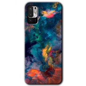 Xiaomi Redmi Note 10 5G Color Storm Baskılı Uyumlu Silikon Kılıf