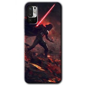 Xiaomi Redmi Note 10 5G Darh Vader Wars Baskılı Uyumlu Silikon Kılıf