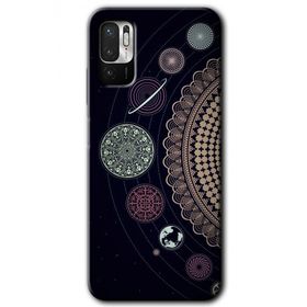 Xiaomi Redmi Note 10 5G Gezegen Döngüsü Baskılı Uyumlu Silikon Kılıf
