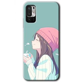 Xiaomi Redmi Note 10 5G Happy Girl Baskılı Uyumlu Silikon Kılıf