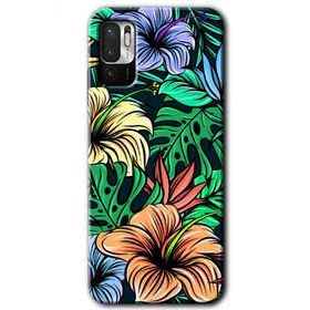 Xiaomi Redmi Note 10 5G Hibiscus Flowers Baskılı Uyumlu Silikon Kılıf