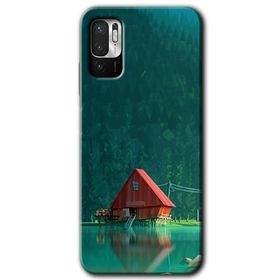 Xiaomi Redmi Note 10 5G House in Woods Baskılı Uyumlu Silikon Kılıf