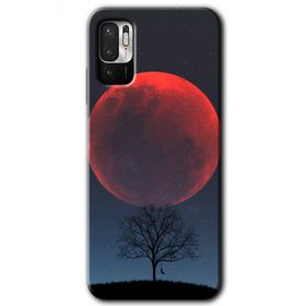 Xiaomi Redmi Note 10 5G Kanlı Ay Baskılı Uyumlu Silikon Kılıf