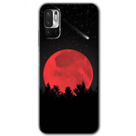 Xiaomi Redmi Note 10 5G Kanlı Ay Baskılı Uyumlu Silikon Kılıf