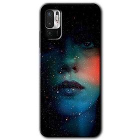 Xiaomi Redmi Note 10 5G Karanlık Kadın Baskılı Uyumlu Silikon Kılıf