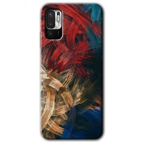 Xiaomi Redmi Note 10 5G Karma Boyalar Baskılı Uyumlu Silikon Kılıf