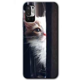 Xiaomi Redmi Note 10 5G Kedi Bakışı Baskılı Uyumlu Silikon Kılıf
