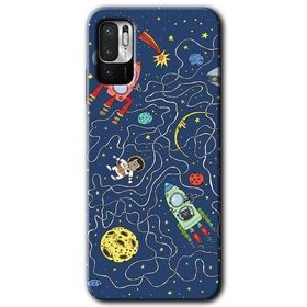Xiaomi Redmi Note 10 5G Kedi Galaksi Baskılı Uyumlu Silikon Kılıf