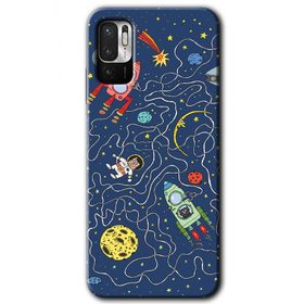 Xiaomi Redmi Note 10 5G Kedi Galaksi Baskılı Uyumlu Silikon Kılıf