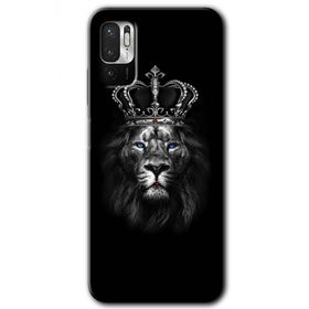 Xiaomi Redmi Note 10 5G King Lion Baskılı Uyumlu Silikon Kılıf