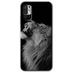 Xiaomi Redmi Note 10 5G Lion Baskılı Uyumlu Silikon Kılıf