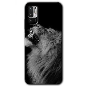 Xiaomi Redmi Note 10 5G Lion Baskılı Uyumlu Silikon Kılıf