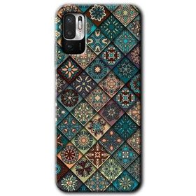 Xiaomi Redmi Note 10 5G Mandala Desen Baskılı Uyumlu Silikon Kılıf