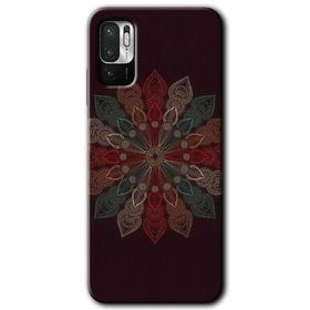Xiaomi Redmi Note 10 5G Mandala Flower Wal Baskılı Uyumlu Silikon Kılıf
