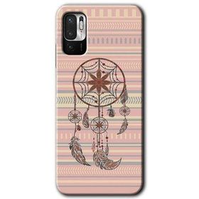 Xiaomi Redmi Note 10 5G Mandala Retro Baskılı Uyumlu Silikon Kılıf