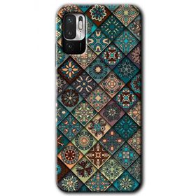 Xiaomi Redmi Note 10 5G Mat Mandala Baskılı Uyumlu Silikon Kılıf