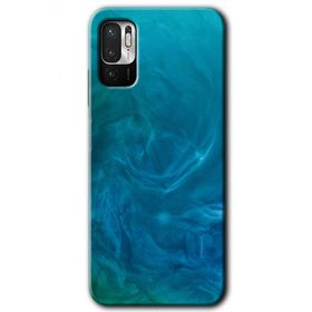 Xiaomi Redmi Note 10 5G Mavi Aura Baskılı Uyumlu Silikon Kılıf