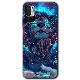 Xiaomi Redmi Note 10 5G Neon Aslan Baskılı Uyumlu Silikon Kılıf