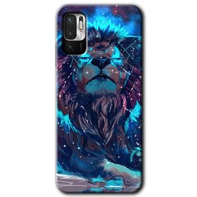 Xiaomi Redmi Note 10 5G Neon Aslan Baskılı Uyumlu Silikon Kılıf