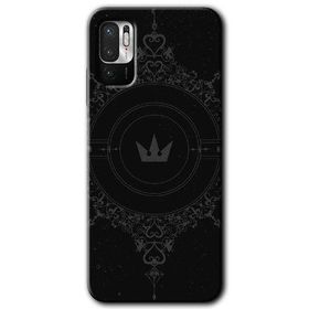 Xiaomi Redmi Note 10 5G Siyah Mandala 1 Baskılı Uyumlu Silikon Kılıf
