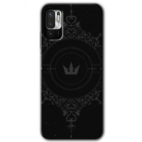 Xiaomi Redmi Note 10 5G Siyah Mandala 1 Baskılı Uyumlu Silikon Kılıf