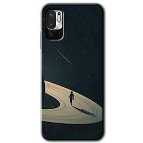 Xiaomi Redmi Note 10 5G Space Planet Baskılı Uyumlu Silikon Kılıf