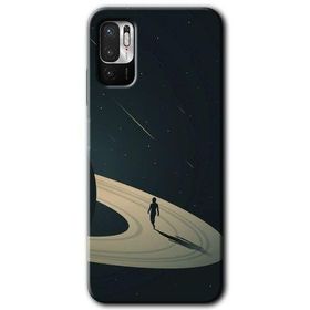 Xiaomi Redmi Note 10 5G Space Planet Baskılı Uyumlu Silikon Kılıf
