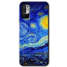Xiaomi Redmi Note 10 5G Starry Night Baskılı Uyumlu Silikon Kılıf