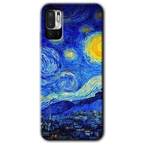 Xiaomi Redmi Note 10 5G Starry Night Baskılı Uyumlu Silikon Kılıf