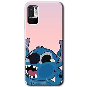 Xiaomi Redmi Note 10 5G Stitch Baskılı Uyumlu Silikon Kılıf