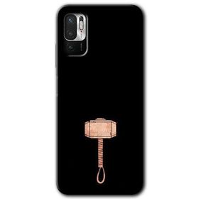 Xiaomi Redmi Note 10 5G Thor Çekiç Baskılı Uyumlu Silikon Kılıf