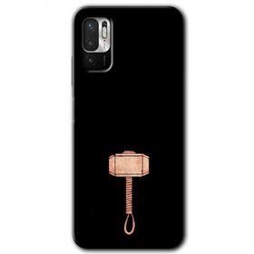Xiaomi Redmi Note 10 5G Thor Çekiç Baskılı Uyumlu Silikon Kılıf