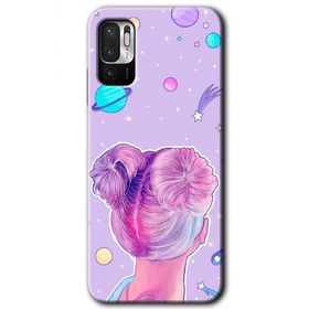 Xiaomi Redmi Note 10 5G Uzaylı Kız Baskılı Uyumlu Silikon Kılıf