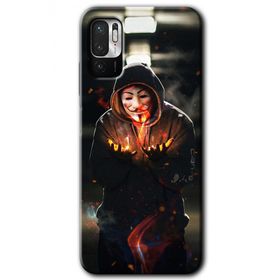 Xiaomi Redmi Note 10 5G V for Fire Baskılı Uyumlu Silikon Kılıf