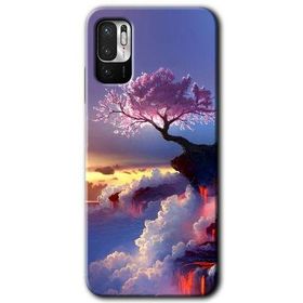 Xiaomi Redmi Note 10 5G Wash Red Wall Baskılı Uyumlu Silikon Kılıf
