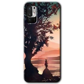 Xiaomi Redmi Note 10 5G Yalnız Savaşcı Baskılı Uyumlu Silikon Kılıf