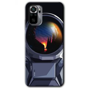 Xiaomi Redmi Note 10 Astronot Baskılı Uyumlu Silikon Kılıf