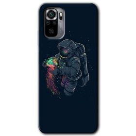 Xiaomi Redmi Note 10 Astronot Kıyafeti Baskılı Uyumlu Silikon Kılıf
