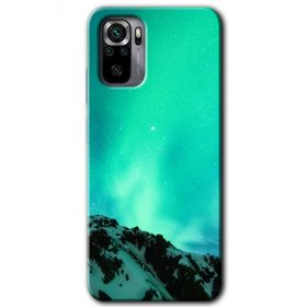Xiaomi Redmi Note 10 Aurora Baskılı Uyumlu Silikon Kılıf