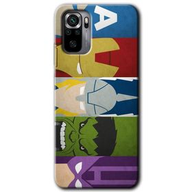Xiaomi Redmi Note 10 Avengers 1 Baskılı Uyumlu Silikon Kılıf