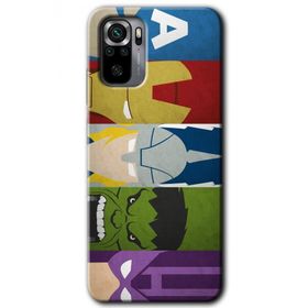 Xiaomi Redmi Note 10 Avengers 1 Baskılı Uyumlu Silikon Kılıf