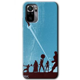 Xiaomi Redmi Note 10 Avengers Team Baskılı Uyumlu Silikon Kılıf