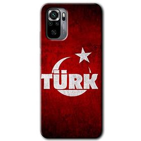 Xiaomi Redmi Note 10 Ayyıldız Türk Baskılı Uyumlu Silikon Kılıf