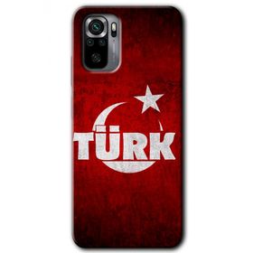 Xiaomi Redmi Note 10 Ayyıldız Türk Baskılı Uyumlu Silikon Kılıf
