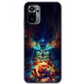 Xiaomi Redmi Note 10 Ballı Baykuş Baskılı Uyumlu Silikon Kılıf