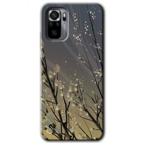 Xiaomi Redmi Note 10 Branches Flowers Baskılı Uyumlu Silikon Kılıf